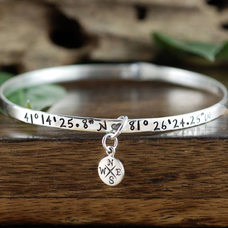 etsy compass bracelet