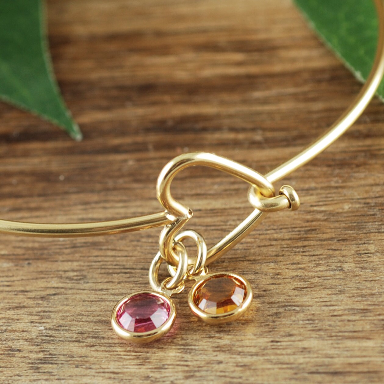 Heart Bangle Bracelet Valentine's Day Gift for Her Etsy