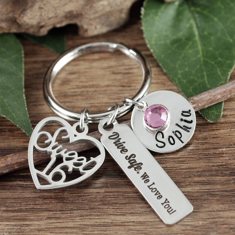 Rose Gold Sweet 16 Keychain Personalized Sweet 16th Birthday Etsy