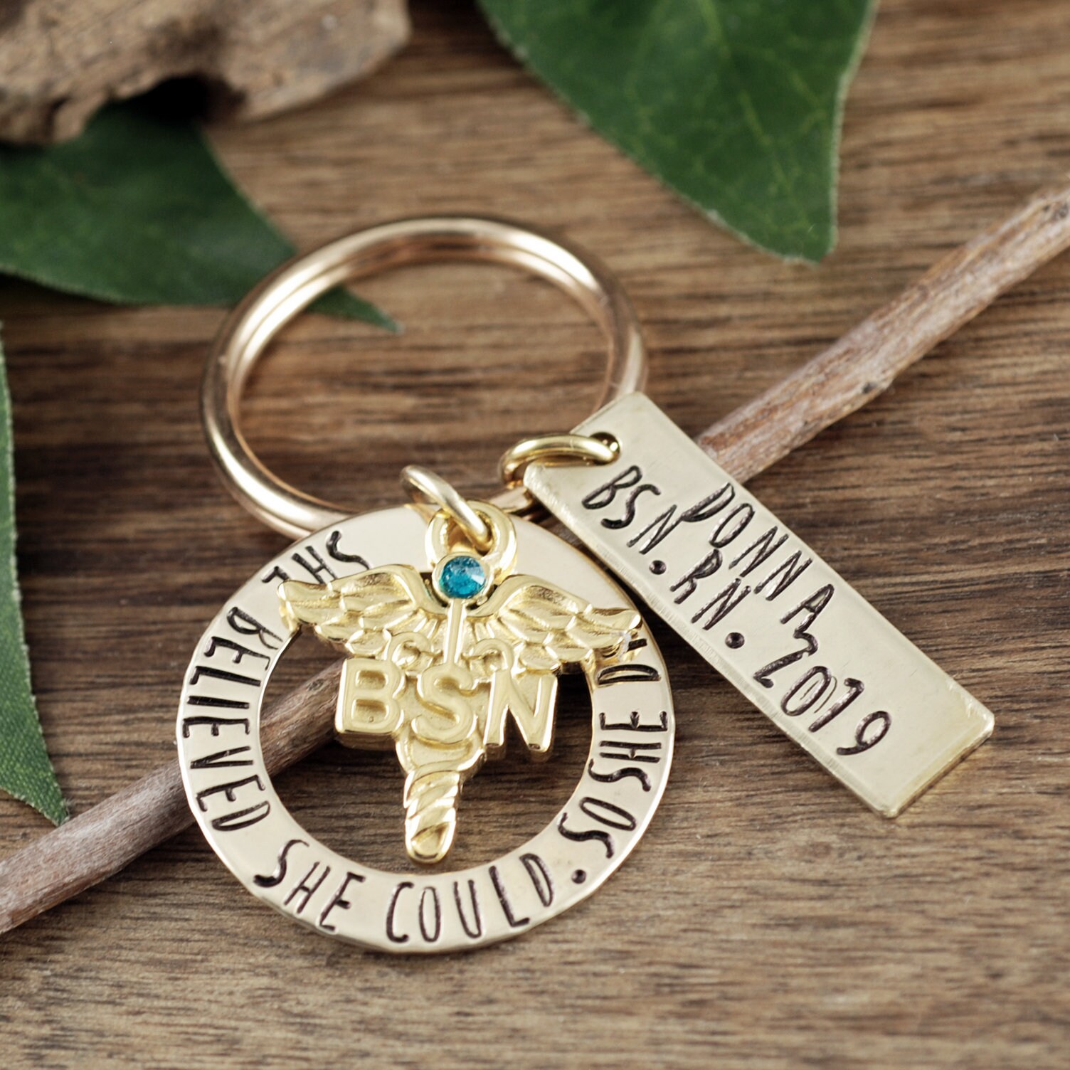 Personalized BSN Keychain, Custom BSN Gift, BSN Graduation ...
