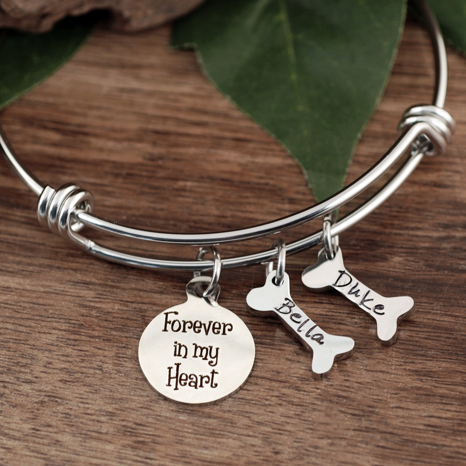 Personalized Pet Memorial Gift Dog Mom Bracelet Forever in Etsy