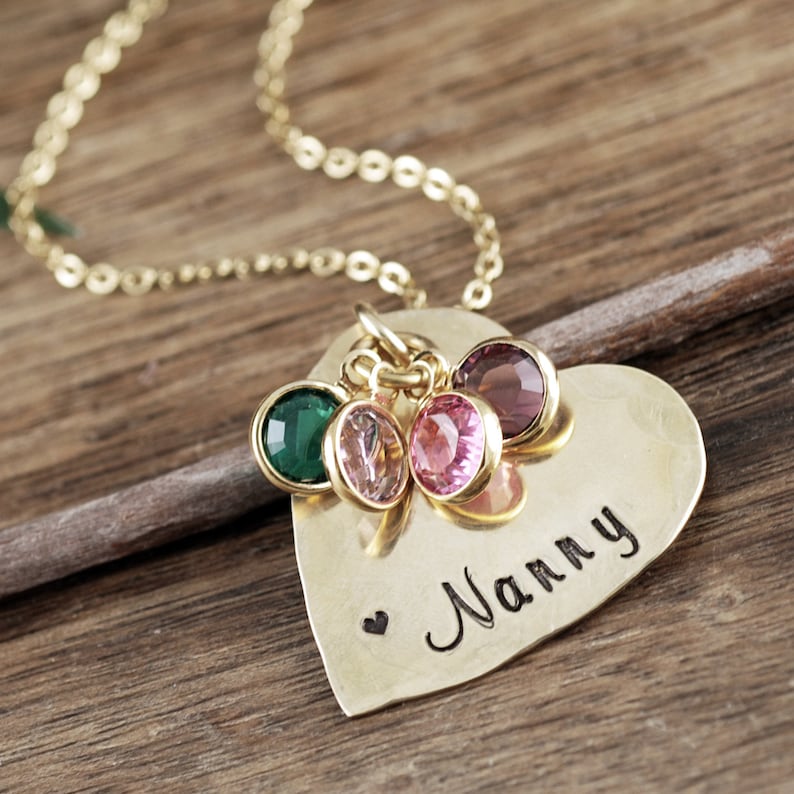 Collier de cœur personnalisé pour grandmère collier de Etsy France