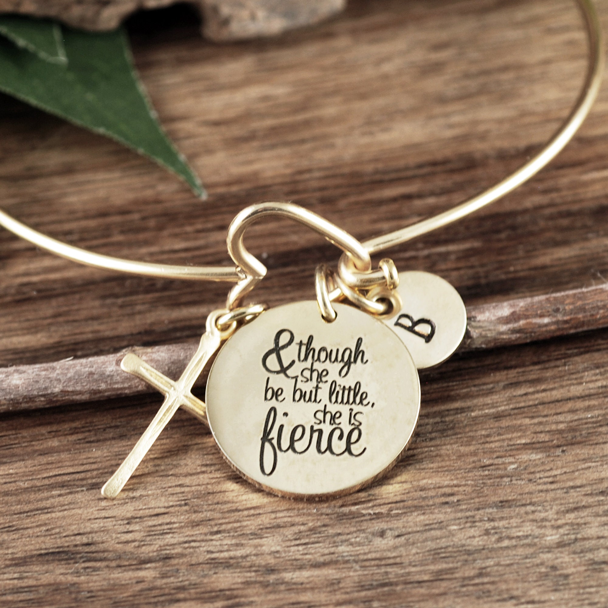 Though She Be But Little She Is Fierce Bracelet