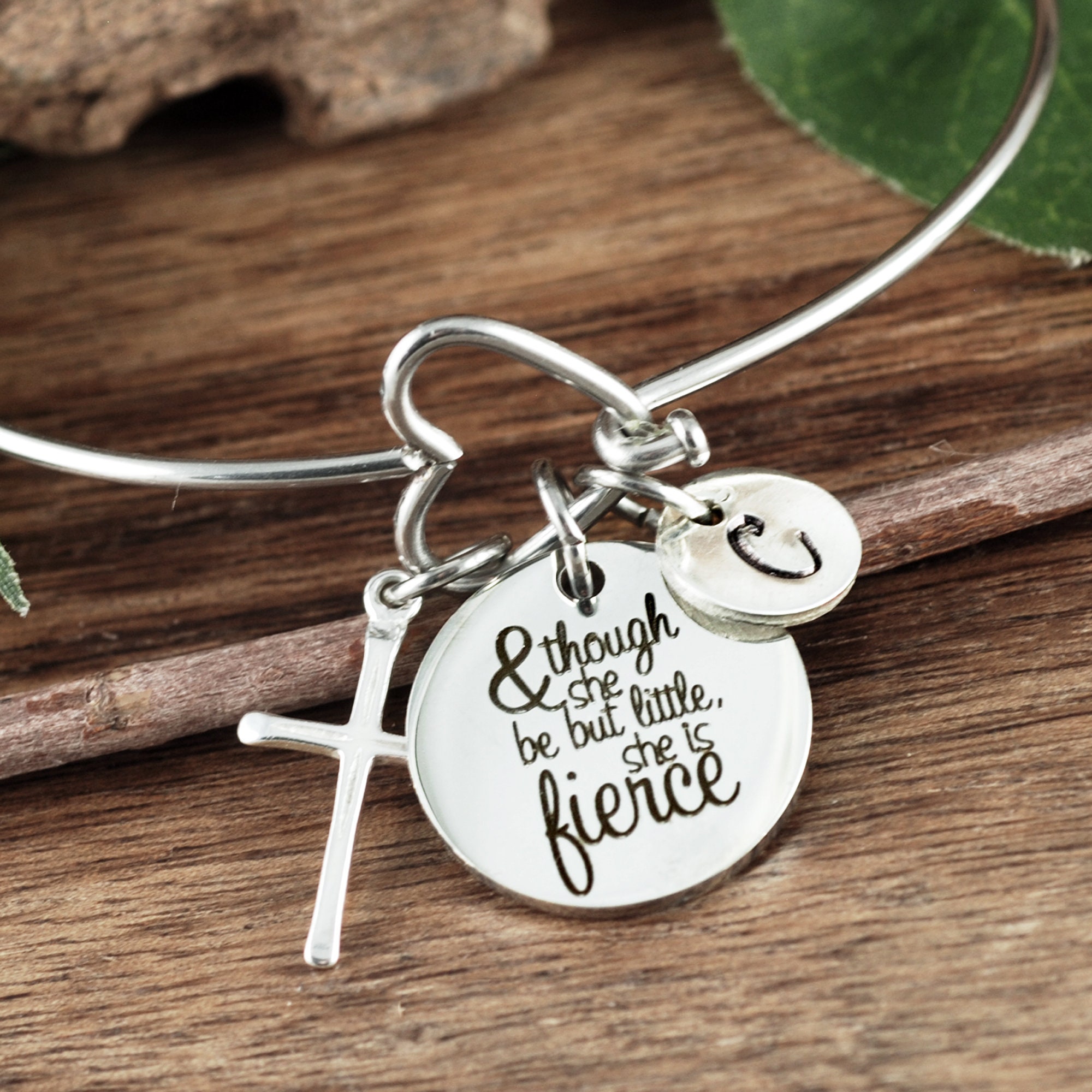 Though She Be But Little She Is Fierce Bracelet