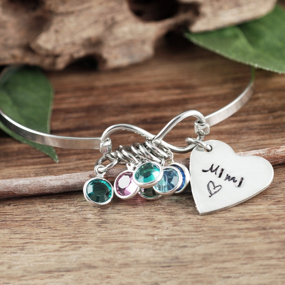WTOPP Bracciale Per Nonna In Acciaio Inox Con Ciondolo Serpente - Regalo Per Nipote, Compleanno E Natale