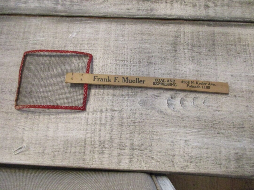 Antique Fly Swatter Frank F Mueller Coal and Expressing Etsy