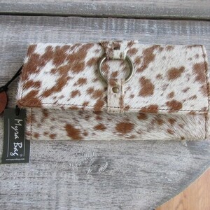 Myra Wallet Crocheted Hairon and Leather