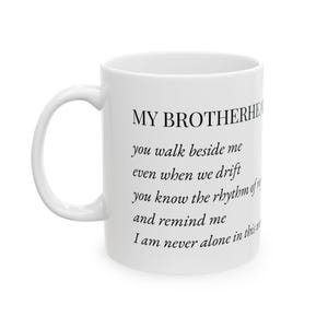 Brother Mug 11oz | Gift for Brother | My Brotherheart  | Siblings Mug  | Collection &quot;Shared Roots&quot;