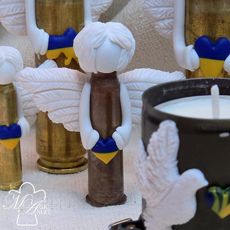 Bullet Shell Angel Bullet Shell Angel Handmade | Ukraine War Souvenir | Guardian Angel ...