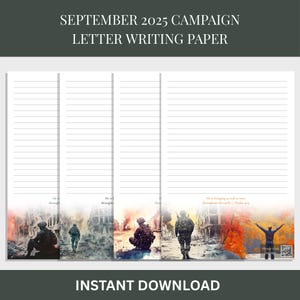 Carta da lettere JW stampabile – Campagna "Fine delle guerre" settembre 2025 – Salmo 46:9 – Disegni da guerra al paradiso – Formato A4 e formato US – Scrittura di lettere JW