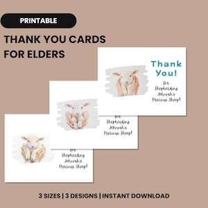 JW Elder Thank You Card – “Thank You for Shepherding Jehovah’s Precious Sheep” – Printable – A2, A6, A7 Sizes – Digital Download