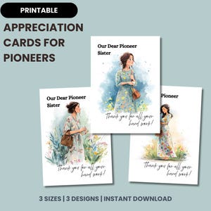 Our Dear Pioneer Sister Card | Printable Pioneer Appreciation Card | JW Thank You Card for Pioneers | Congregation Gift | Digital Download