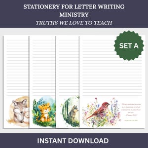 JW Printable Stationery / Verità che amiamo insegnare - SET A - Carta per lettere / Campagna per la scrittura di lettere / JW Printable