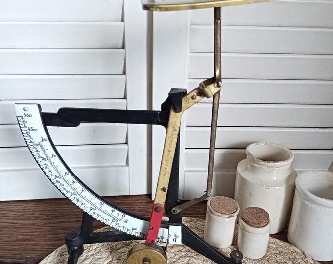 Scale Letter R Antique Letter Scale, Vintage Mail Scale, French Letters Mail Holder ...