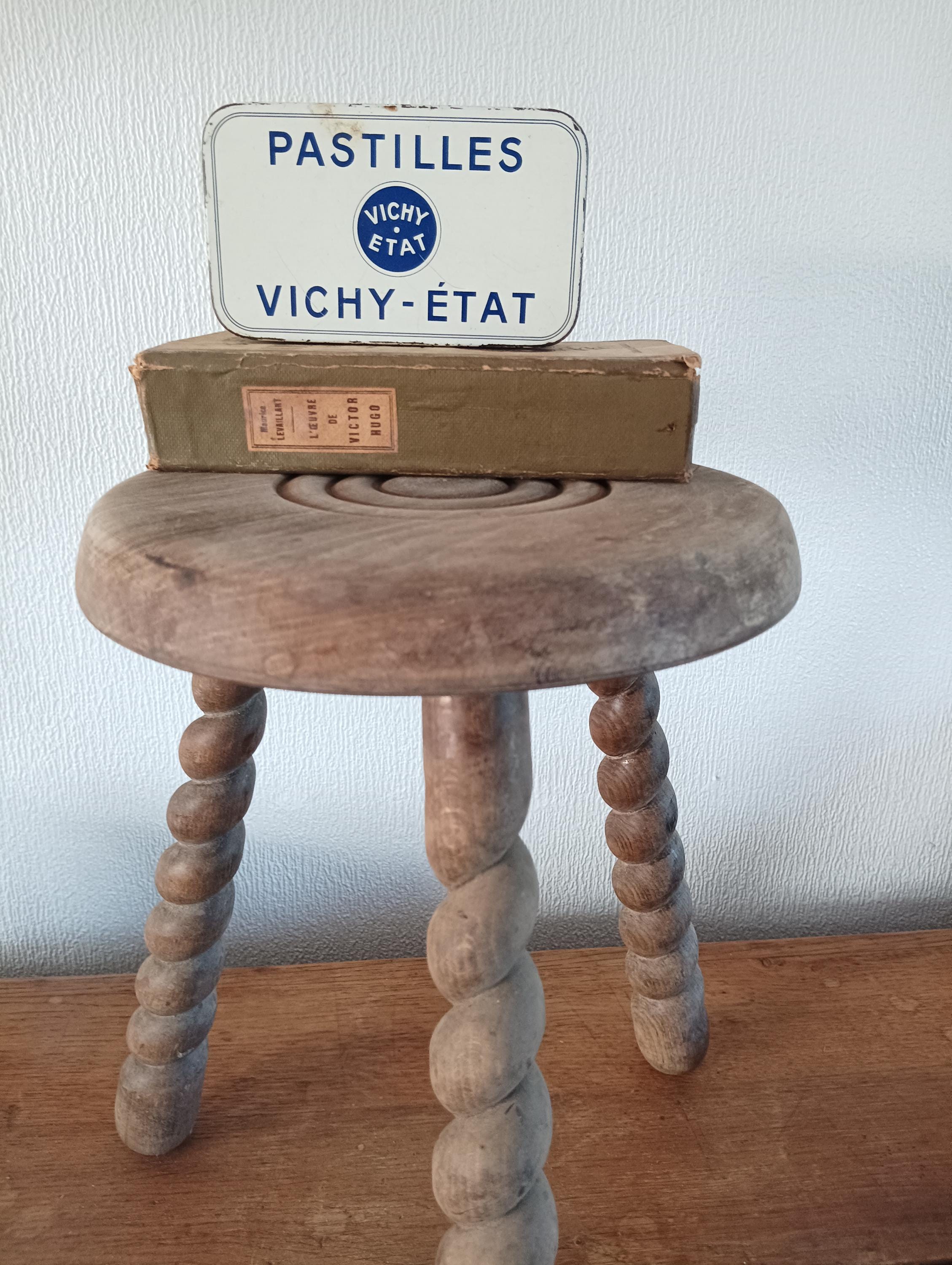 CO-Z French Vintage Upholstered Foot Stool and Vanity Stool