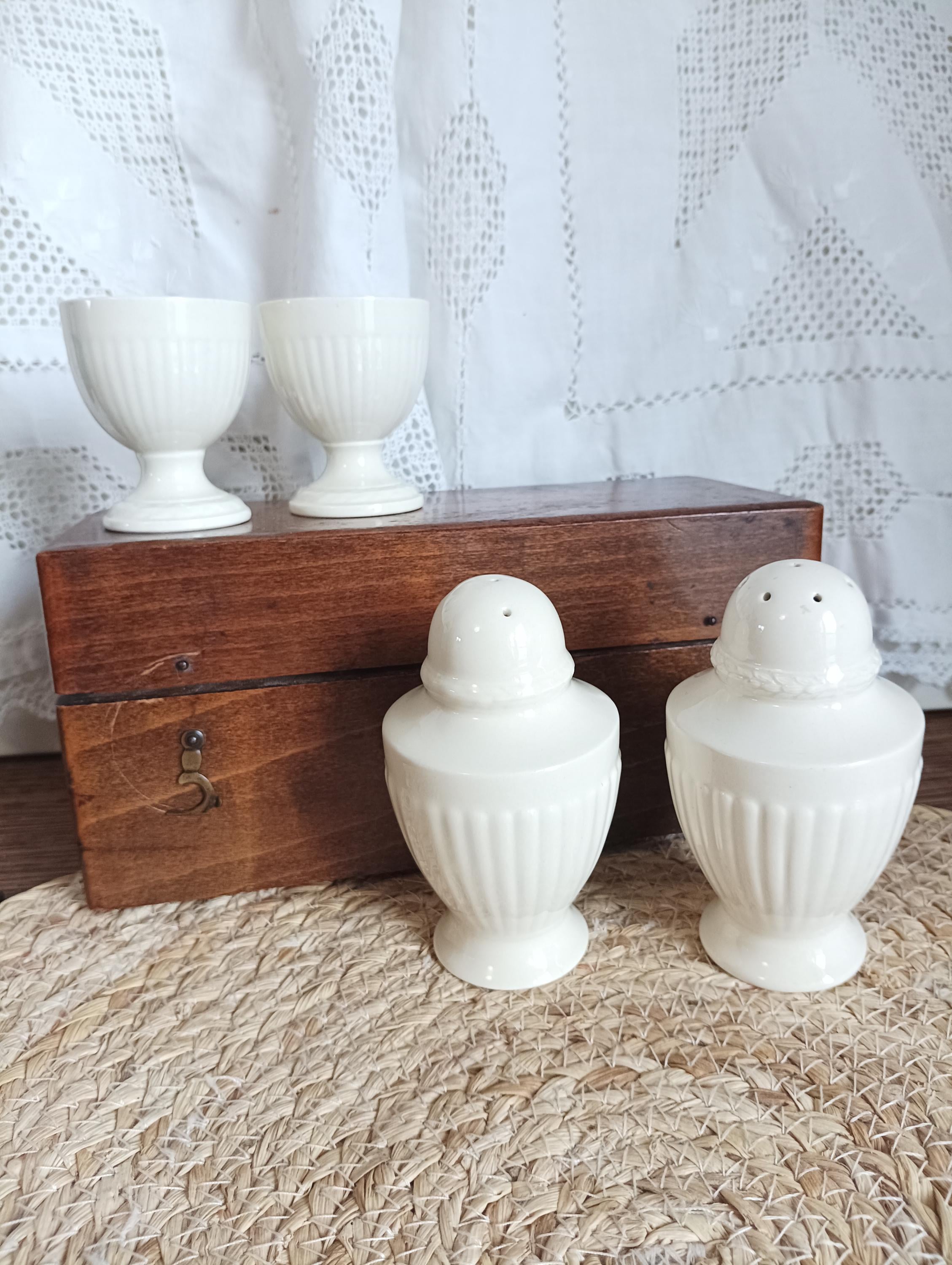 Café Kitsuné Saliera E Pepiera Checkerboard Porcelain Salt And Pepper Colore Bianco Pu08106o0010 75534