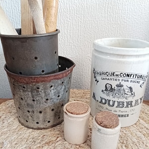 set of 2 cheese strainers, cottage cheese molds, vintage iron candle holder, farmhouse container, country utensil, kitchen flea market