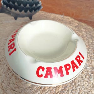 CAMPARI 陶器製アンティーク灰皿 Made in Italy Campari Ashtray - Etsy