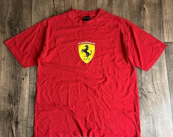 Vintage 2000s Ferrari Racing Official Red T-Shirt