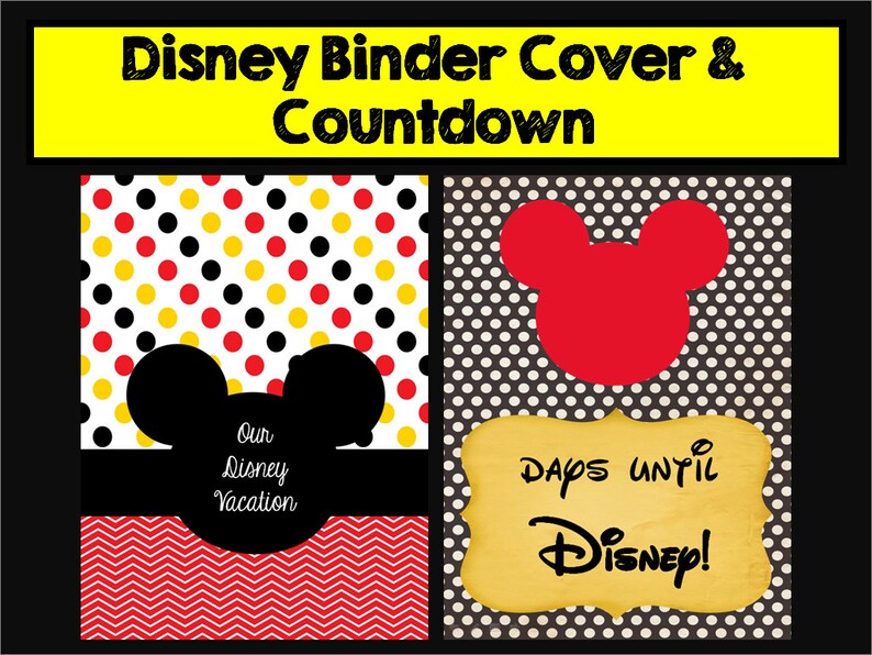 Instant Download Printable Disney Planning Binder Goodnotes Etsy