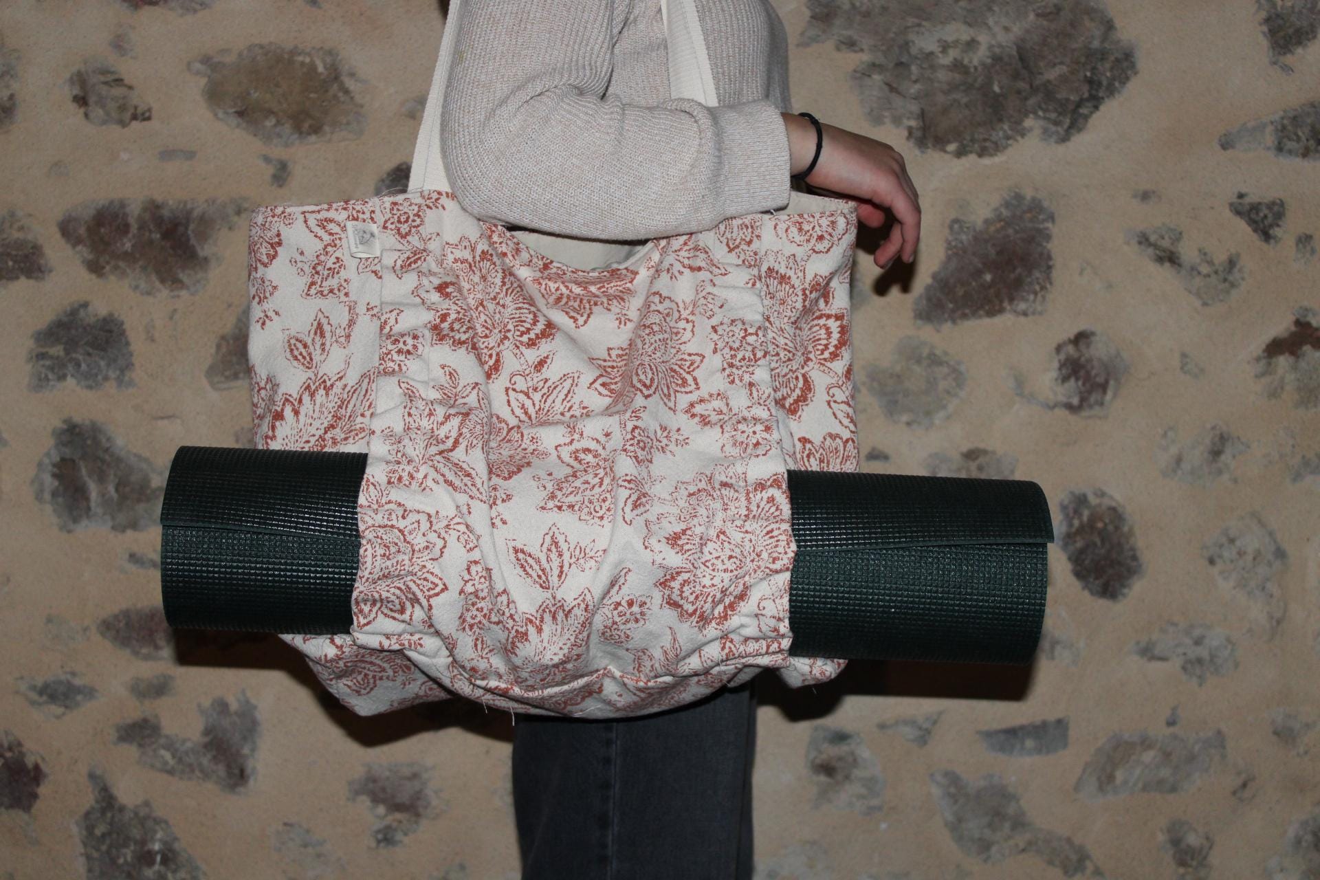 Sac de transport tapis de sol yoga, gym - ValMa Créas