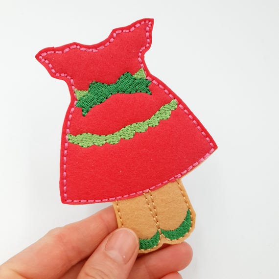 Christmas Elf Dress ITH Embroidery Design Felt Doll Holiday Outfit 5x7  Digital Download - Etsy Israel