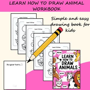 Learn How to Draw Workbook | Printable Drawing Guide for Beginners | Step-by-Step Art Practice Sheets | Instant Digital Download