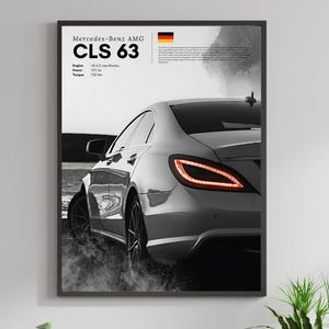 Velocidad y elegancia combinadas: Impresión artística automotriz del CLS 63