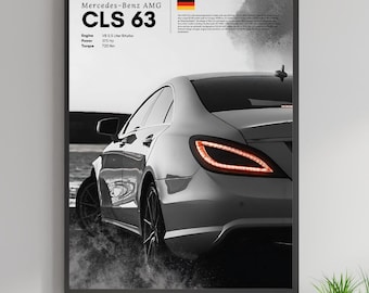 Speed and Elegance Combined: CLS 63 Automotive Art Print