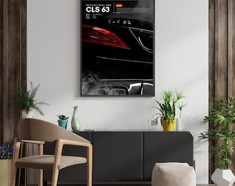 Mercedes-Benz CLS63 AMG Poster: Automotive Enthusiast Garage Decor (Digital Download