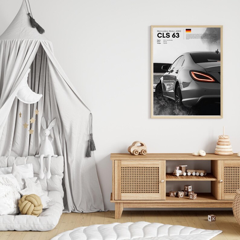 Speed and Elegance Combined: CLS 63 Automotive Art Print