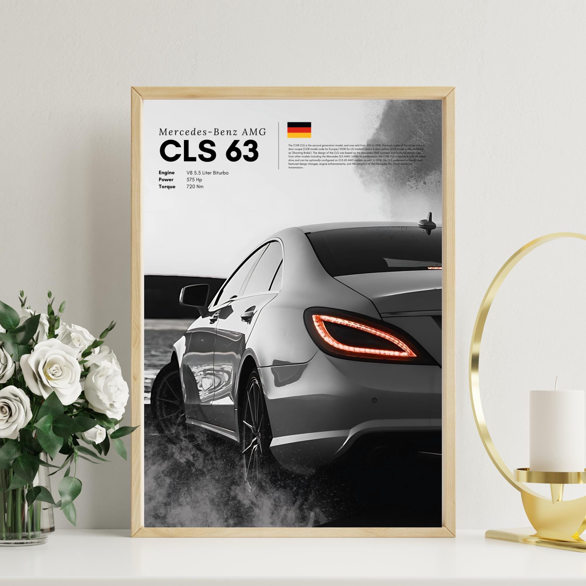 Speed and Elegance Combined: CLS 63 Automotive Art Print - Etsy