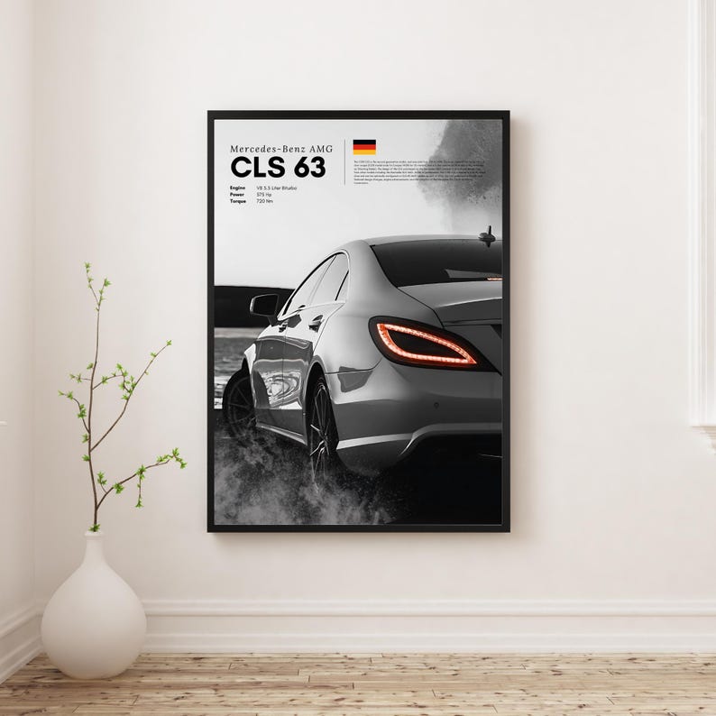 Speed and Elegance Combined: CLS 63 Automotive Art Print