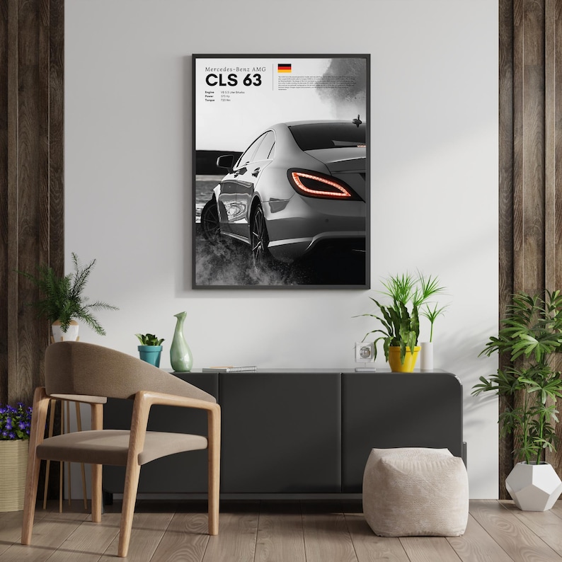 Speed and Elegance Combined: CLS 63 Automotive Art Print
