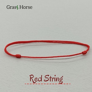 Red String Bracelet Anklet | Adjustable Minimalist Bracelet | Good Luck Protection Cord Bracelet | Nylon String Friendship Anklet | Gift
