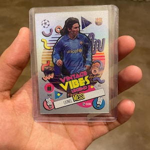 Match Attax 24/25 VINTAGE VIBES Messi and Ronaldo Pack pulled first owner