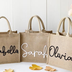Personalized Proposal Burlap Bags, Custom Burlap Gift Bags, Beach Tote Bag, Bridesmaid Gift Bags, Bachelorette Party Bags, Wedding Gift Bag