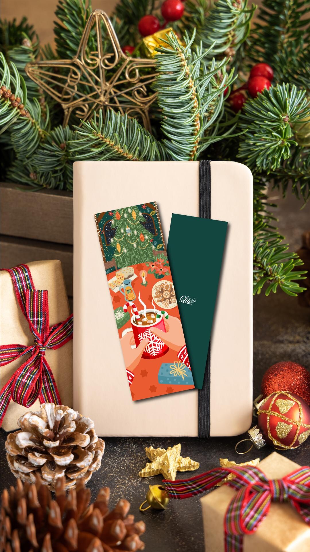 Bookmark “winter Delights” – Christmas Illustration - Etsy
