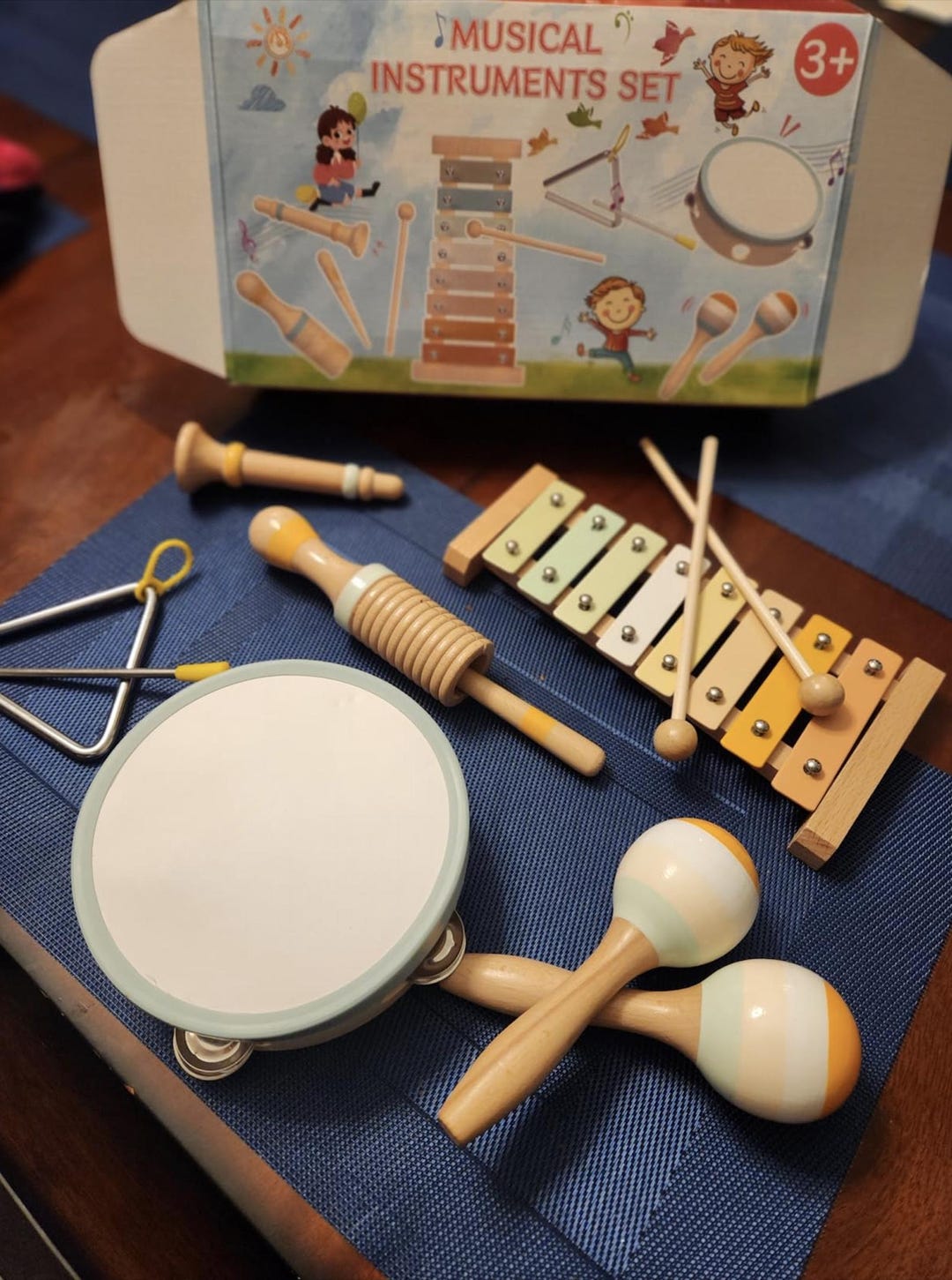 Montessori Wooden Musical Toy Set for Toddlers – Neutral Color Baby ...