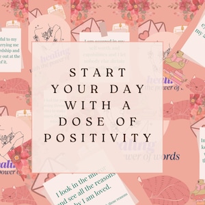 Personalisierte positive Affirmationskarten | 50 tägliche Selbstvertrauen Booster für Dich