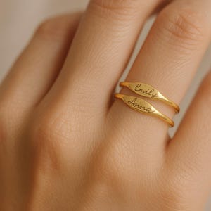 Custom Skinny Name Ring,Personalized Stackable Rings in Sterling Silver,Custom Minimalist Ring,Bridesmaids Gift,Personalized Name Ring