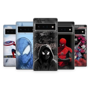 Spider Man Phone Case Peter Parker Comics Cover for Google Pixel 9, 9Pro, 8, 7, 6A, Samsung S25, S24, S23, A25, A15, A55, iPhone 16Plus, 15