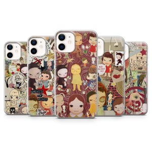 Yoshitomo Nara Phone Case Japanese Aesthetic Cover for iPhone 17, 16, 15, 14, 13, 12, 11, Samsung S25, S24, S23, A56, A36, A16, Pixel 10