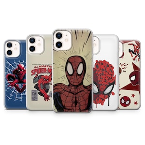 Spider Man Phone Case Peter Parker Hero Cover for iPhone 16e, 15, 14, 13, 12, 11, Samsung S25, S24, S23, A56, A36, A16, Pixel 9Pro, 8, 7
