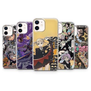Capa de celular Maka Albarn Soul Eater, capa estética para iPhone 17, 16, 15, 14, 13, 12, 11, Samsung S25, S24, S23, A56, A36, A16, Pixel 10, 9A