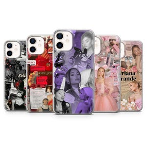 Custodia per telefono Ariana Grande Music Star Vibes Cover per iPhone 16e, 15, 14, 13, 12, 11, Samsung S25, S24, S23, A56, A36, A16, Pixel 9Pro, 8, 7