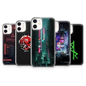 Custodia per telefono Cyberpunk 2077 Keanu City Cover per iPhone 16, 15Pro, 14, 13, 12, 11, Samsung S25, S24, S23, A56, A36, A16, Pixel 9Pro XL, 8