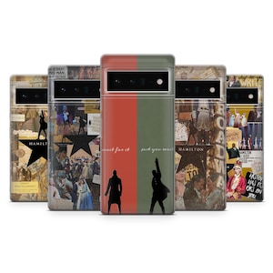 Hamilton Phone Case Broadway Musical Cover for Google Pixel 10, 9A, 8, 7, 6AA, Samsung S25, S24, S23, A25, A15, A55, iPhone 17 Pro, 16e
