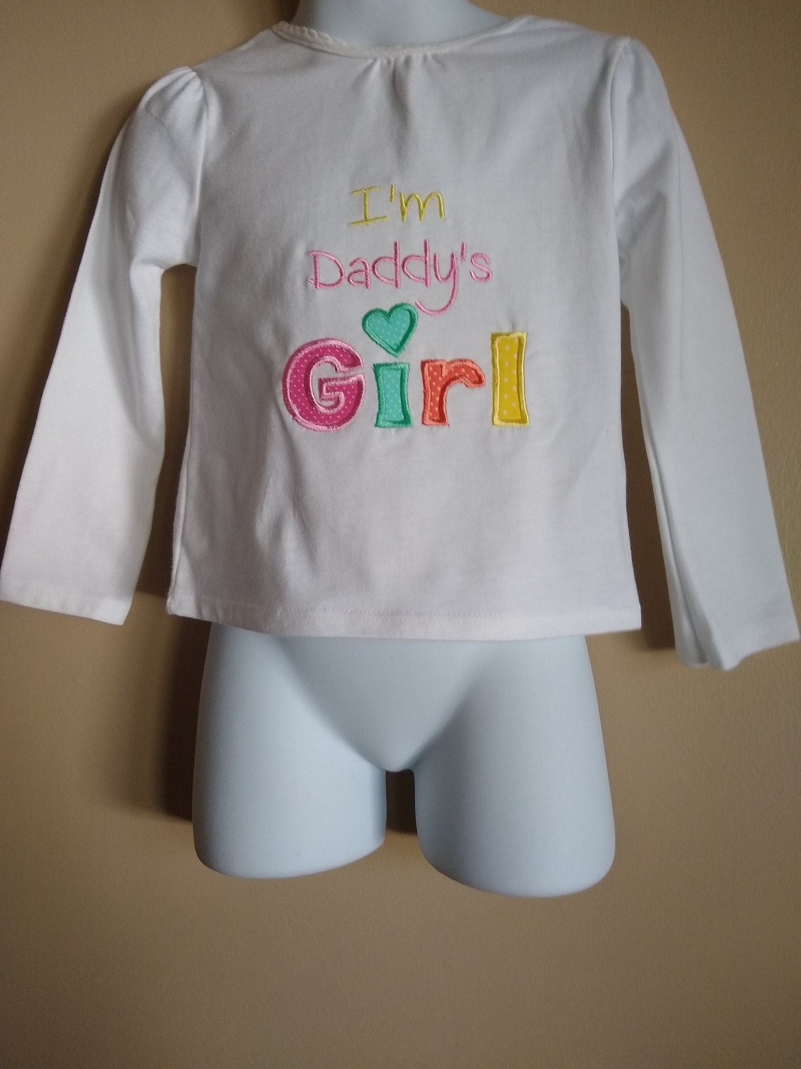 I'm Daddy's Girl Long Sleeve T Shirt. White Toddler Etsy