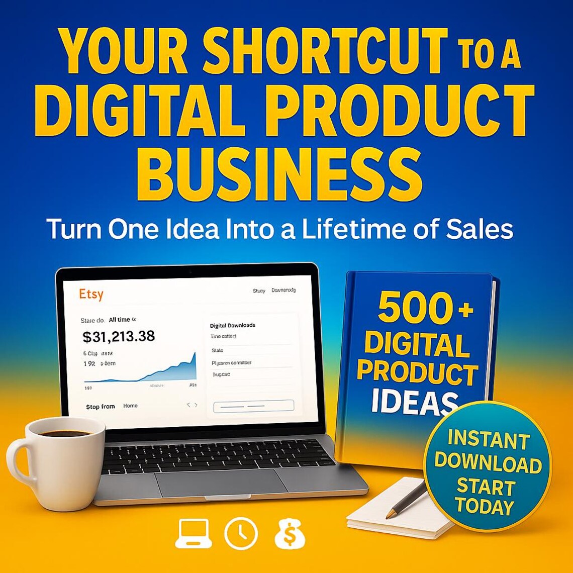 500+ Digital Product Ideas to Create & Sell, Make Money Online With ...